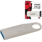 фото Флэш-диск 64 GB, KINGSTON DataTraveler SE9 G2, USB 3.0, серебристый