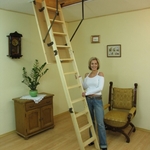 Фото №2 Чердачная лестница OMAN Standard - Бук, 60х120х280мм. Лучшая цена!