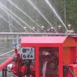 Фото №6 Мотопомпа пожарная Гейзер прицепная повышенной мощности на прицепе, купить в Москве Гейзер 1600 П