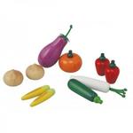 фото Деревянный игрушечный набор овощей (k3453)