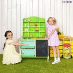 Фото №2 Деревянный игровой магазин для детей, цвет салатовый (PRT116-01)