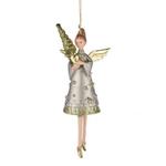 фото Елочная игрушка "ангел с елкой" 14 см.без упак. Markalex Creative (130-145)