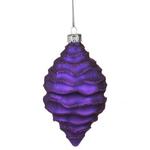 фото Декоративное изделие шар стеклянный 7*13 см. цвет: фиолетовый Dalian Hantai (862-082)