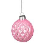 фото Декоративное изделие шар стеклянный диаметр=6 см. цвет: розовый Dalian Hantai (862-069)