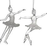 фото Балерина жемчужно белый/серебро 10,5*14 см. Myco International (865-046)