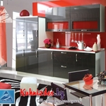 фото Кухня ЗОВ с крашеными фасадами RAL Металлик М3