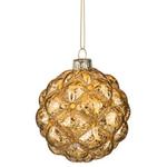 фото Декоративное изделие шар стеклянный диаметр=8 см. высота=9 см. цвет: золотой Dalian Hantai (862-094)