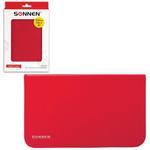 фото Чехол-обложка для планшетного ПК Samsung Galaxy Tab 3 8" SONNEN, кожзаменитель, красный