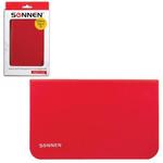 фото Чехол-обложка для планшетного ПК Samsung Galaxy Tab 3 7" SONNEN, кожзаменитель, красный