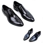 фото 2014 весной новый натуральная кожа мужская обувь высокого класса галстук бизнес платье Англии Тайд указал досуг обувь