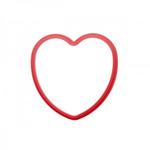 фото Форма, силиконовая, сердце, 13 х 13 см, красная, PERFECTO LINEA (22-009415)