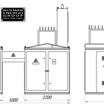 фото Комплектные двухтрансформаторные подстанции мощностью от 25 до 1000 кВА на напряжение 6 или 10 кВ. Проходные(тупиковые) воздушные (кабельные)