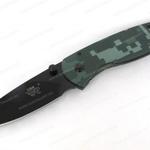 Фото №3 Нож Sanrenmu серии EDC, лезвие 68 мм чёрное, рукоять зелёная