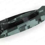 Фото №6 Нож Sanrenmu серии EDC, лезвие 68 мм чёрное, рукоять зелёная