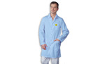 фото Антистатический халат из высококачественной ткани голубого цвета.