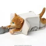 фото Фигурка кошка с мышкой 11.5х6х4см