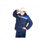 фото Куртка утепленная (синяя+василек) с капюшоном "БРИГАДИР" р.60-62 рост 170-176, РФ