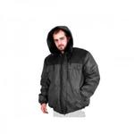 фото Куртка утепленная с капюшоном "Универсал" р.52-54 рост 182-188, РФ (цвет: серо-черная, тк Оксфорд)