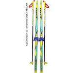 фото Беговые лыжи STC (лыжи, крепления 75мм, палки) 195 см (7132)