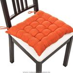 фото Сиденье для стула катрин оранж , 40х40 см, 100 проц. полиэстер