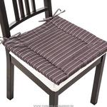 фото Сиденье для стула миссони серый , 40х40 см, 100 проц. полиэстер