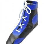 фото Обувь для самбо П кожа синие (10608)