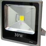 фото Прожектор квадратный 1LED/30W- красный 230V серый (IP65) 235*225*60mmм LL-273; 12199
