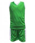 Фото №3 Форма баскетбольная STAR SPORTS зелено-белая (8445)