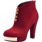 фото Laikakingdom Suede Platform High Heels Zipper Leather Shoes For Women