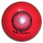 фото Мяч для художественной гимнастики 19см 400г, красный, T8 (9178)