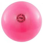 фото Мяч для художественной гимнастики 19см 400г, розовый, АВ2801 (9201)