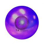 фото Мяч для художественной гимнастики 19см 400г, фиолетовый с блестками, T9 (4625)