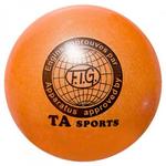 фото Мяч для художественной гимнастики 19см 400г, оранжевый с блестками, T9 (4786)