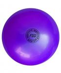фото Мяч для художественной гимнастики 19см 400г, фиолетовый, АВ2801 (7707)