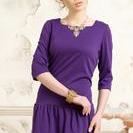 фото Платье 184-А. Фиолетовый 50 размер