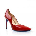 фото LORIBLU Лакированные красные туфли с фигурным краем от Loriblu