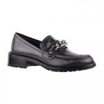 фото LORIBLU Черные лаковые туфли с пряжкой-цепь от бренда Loriblu