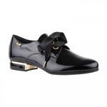 фото LORIBLU Лаковые черные туфли на шнурках от бренда Loriblu
