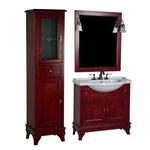 фото Il Tempo Del Комплект мебели для ванной комнаты на 90 см с пеналом (цвет Rosso Modena)