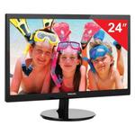 фото Монитор LED 24" (61 см) PHILIPS 246V5LSB, 1920x1080, TN+film, 16:9, DVI, D-Sub, 250 cd, 5 ms, черный