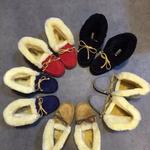 фото Европа 2015 cuffed кожа бездельник обувь женщин Beanie овец меховые сапоги снег Женские короткие сапоги обувь Обувь