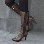 фото WM лучшие счетчики домашнего скота высокая натуральная кожа женщин ботинки с толщиной водонепроницаемый классической вышивки женщин высокие сапоги