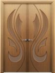 Фото №3 Межкомнатная шпонированная дверь "Орхидея", остекленная