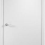 фото Дверное полотно Верда 21-8 глухое ламинированное с притвором 2000x700 Белое