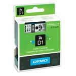 фото Картридж для принтеров этикеток DYMO D1, 19 мм х 7 м, лента пластиковая, чёрный шрифт, прозрачный фон
