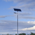 фото Уличная система освещения на солнечной батарее