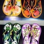 фото 15 лето в Европе и Америке новой платформы платформы горный хрусталь Вьетнамки печатных плоские сандалии женщин обувь мода