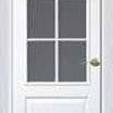 фото Дверь межкомнатная Классик(беленный дуб), остекленная, с рисунком