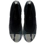 фото Bailarinas GOLIA NER Black/Beige Snake Toe Ballerina Flat