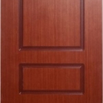 фото Межкомнатная шпонированная дверь "Марсель-3", шпон fine line красное дерево. Полотно глухое.